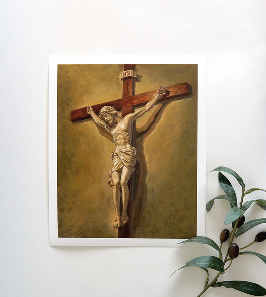 Jesus on the Cross Fine art paper print